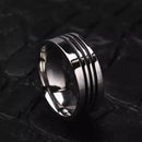 Anel Masculino de Aço Inox Line