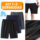 Bermuda Masculino DryFIT Esportivo Com Ziper